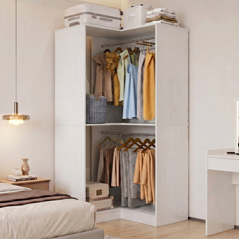 Rebrilliant Navada 32'' W Corner Closet System & Reviews | Wayfair